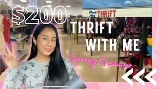 THRIFT WITH ME! It's been so long  NEW Spring wardrobe, depop, female latina entrepreneur