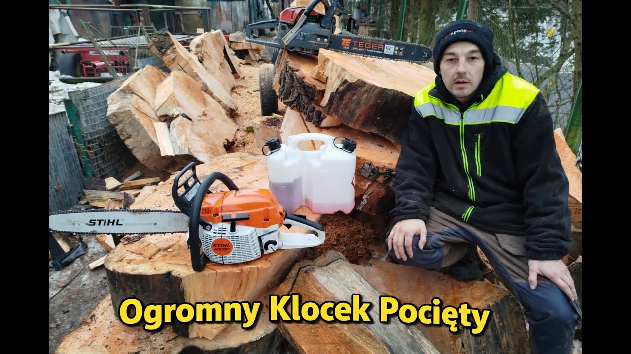 Ogromny Klocek Pocięty Na Plastry/ STHIL MS261 Spisał Się Na Medal