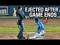 Pitcher ejected after game ends, a breakdown