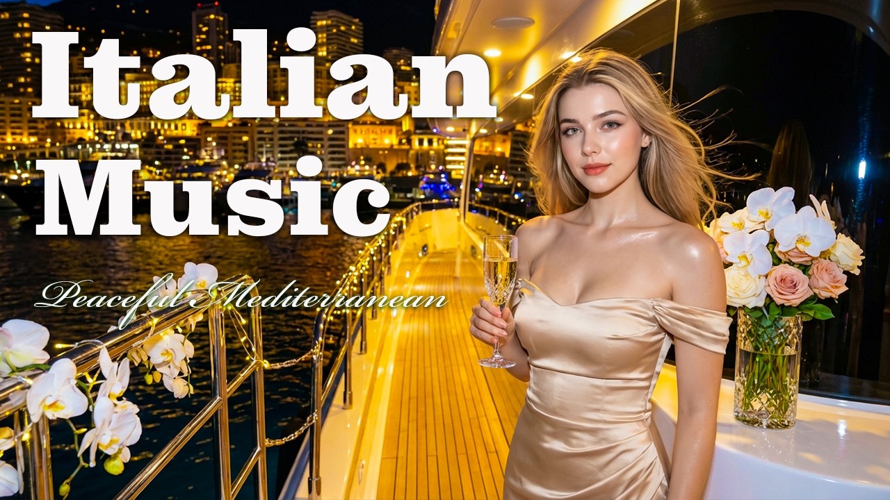 🎶 Italian Vibes & Mediterranean Music 🎶 2+ Hous Relaxing Music & Coastal Travel Experience