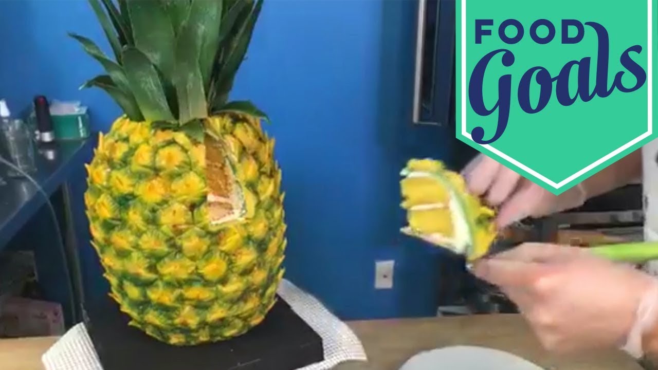 How to Make a Giant Pineapple Cake | Food Network