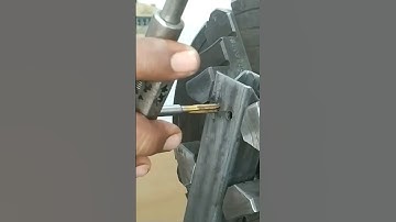 M6 Hand Tapping | Threading @ Square Tube 💥🤠🎯 #shorts #engineering