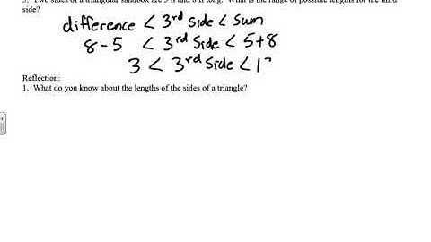 Unit 5 Lesson 6 Inequalities in Triangles