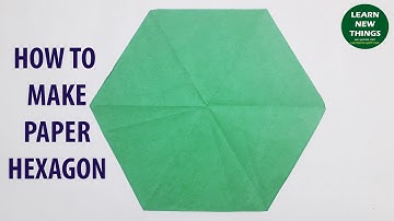 How to Make a Perfect Paper Hexagon from a Square Paper | DIY | Easy Origami Tutorial