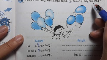 TOÁN LỚP 1 - SGK/ Trang 148 - GIẢI BÀI TOÁN CÓ LỜI VĂN (TIẾP THEO) - THẦY NHỰT TV