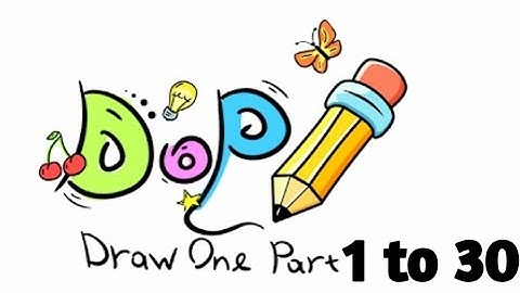 Dop Draw One Part - Gameplay Walkthrough 1 - 30 Levels (iOS, Android)