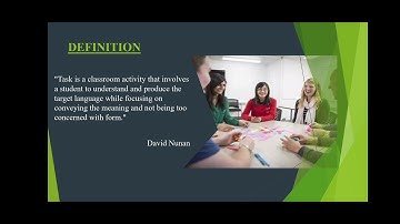 Task Based Language Teaching (TBLT)