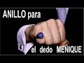 Cómo hacer un anillo para el dedo meñique con piedra Sodalita.