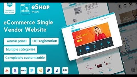 eShop Web- eCommerce Single Vendor Website | eCommerce Store Website