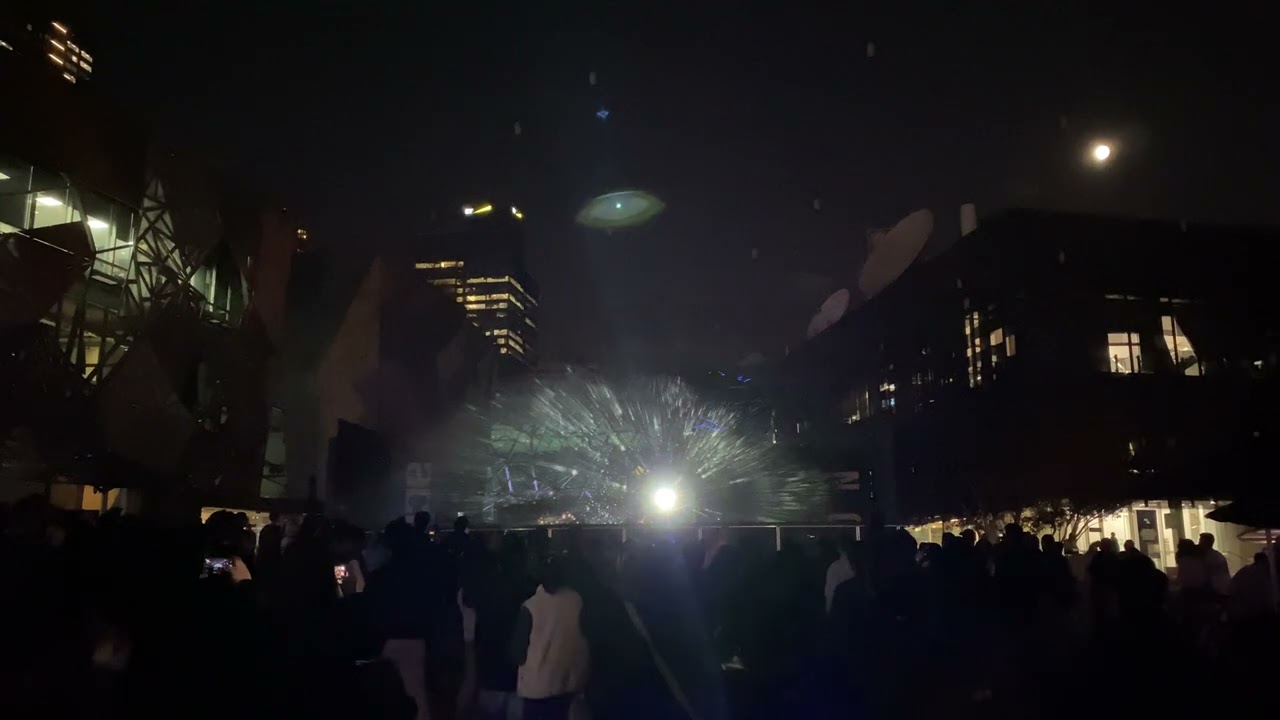 Cosmos with Constellation-Art After Dark Fed Sq Melbourne