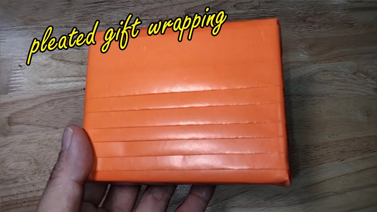 Pleated Gift Wrapping Idea How To Wrap A Gift YouTube