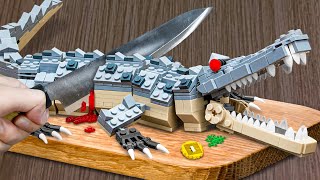 How to Catch and Cooking a CROCODILE for Sushi | Amazing Cutting Skills| Lego Cooking & ASMR