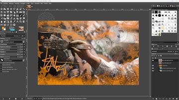 GIMP - Lesson 15 - Painting, Brushes, Fill, Gradient, Pencil, Airbrush, Symmetry, Customized Brush