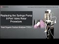 Replacing the Syringe Pump 8-Port Valve Rotor Procedure: Total Organic Carbon Analyzer TOC-L