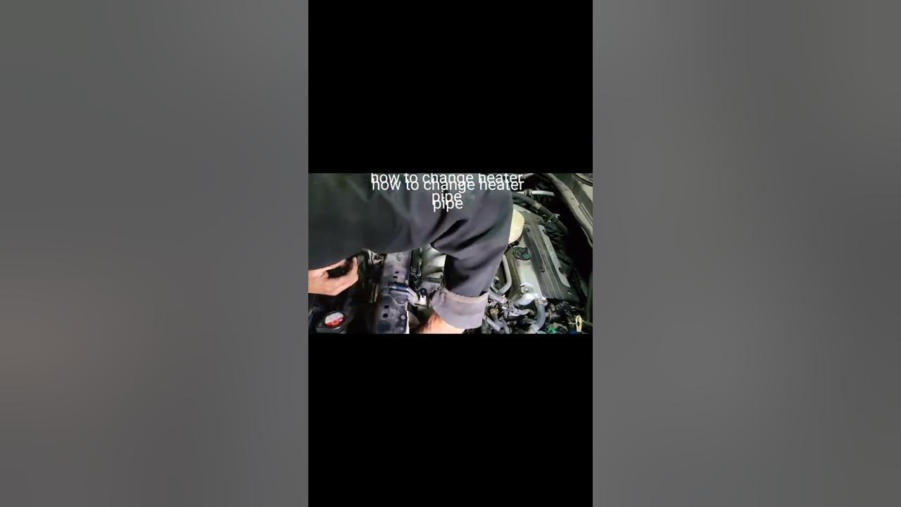 honda crv heater pipe replacement - YouTube