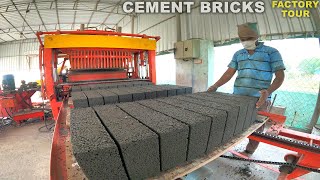 Fully Automatic Cement Bricks Factory Tour | Factory Explorer