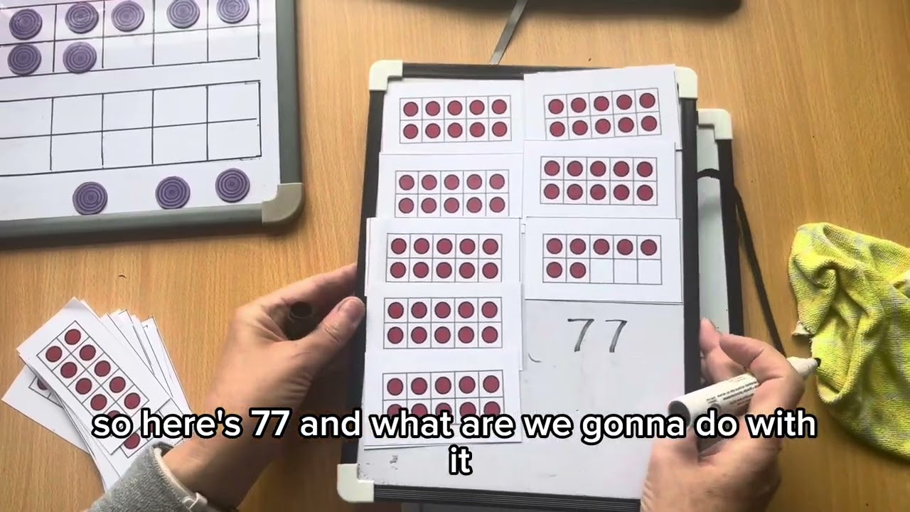 Teaching Addition: How to add 77 + 7