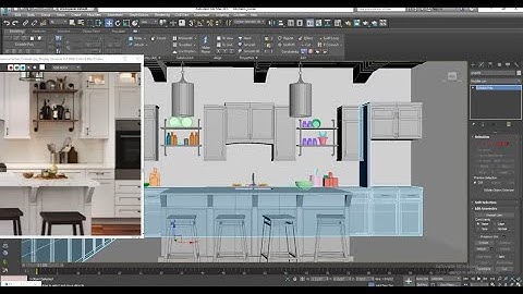 3Dsmax Tutorials, Learn 3D Modeling a Stylish Kitchen from Scratch in 3dsmax ( Part 9)
