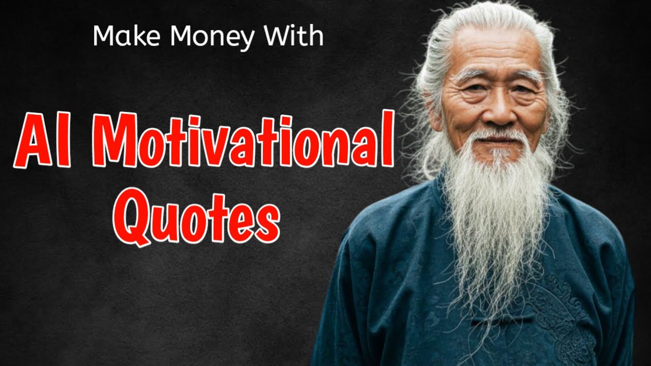How to Use AI To Make Money, Creating MONETIZABLE AI Motivational Quotes | Passive Income