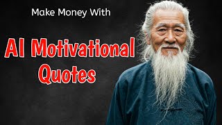 How to Use AI To Make Money, Creating MONETIZABLE AI Motivational Quotes | Passive Income screenshot 1