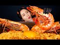 MUKBANG ASMR | Spicy Giant King Shrimp Noodles Eat Korean Seafood Eatingshow 아라 Ara Eating Sound