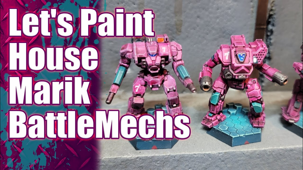 Battletech Finishing a House Marik Heavy Lance with Army Painter Speed