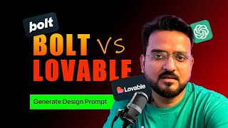 Lovable vs Bolt - Vibe Coding is Insane | Train Chat GPT to write design Prompts | Hindi Tutorial screenshot 1
