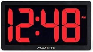 🕧📚#Manual-Acurite 10-Inch LED Digital Clock-Red-#Model 75111M