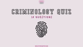 Criminology Quiz screenshot 2