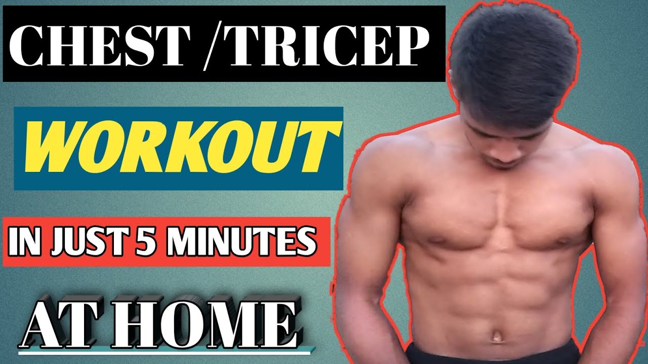 Full Home Chest & Tricep Workout NO EQUIPMENT YouTube