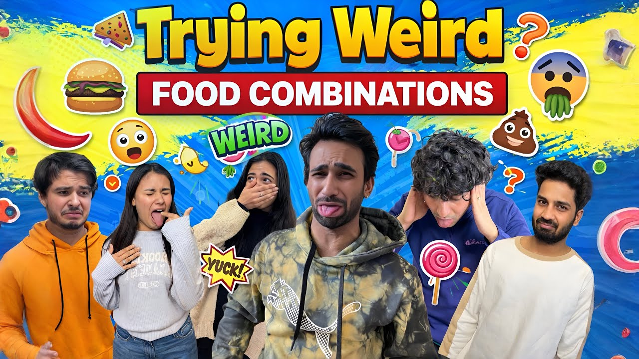 Trying weird food combinations😂🤮