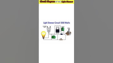 Circuit Diagram Of AC Light Dimmer . #shorts