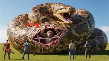 Brave Heroes Save a Monkey from a Ferocious Python Attack 🐒