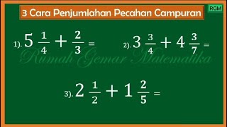HOW TO ADD MIXED FRACTIONS #mixedfractions #fractions
