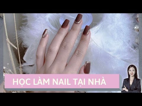Video Học làm nail tại nhà - Làm nail tráng gương viền nổi... - youtube