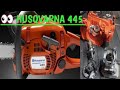 How to replace piston Husqvarna 445 chainsaw #engine #rebuild chain break service #chainsaw