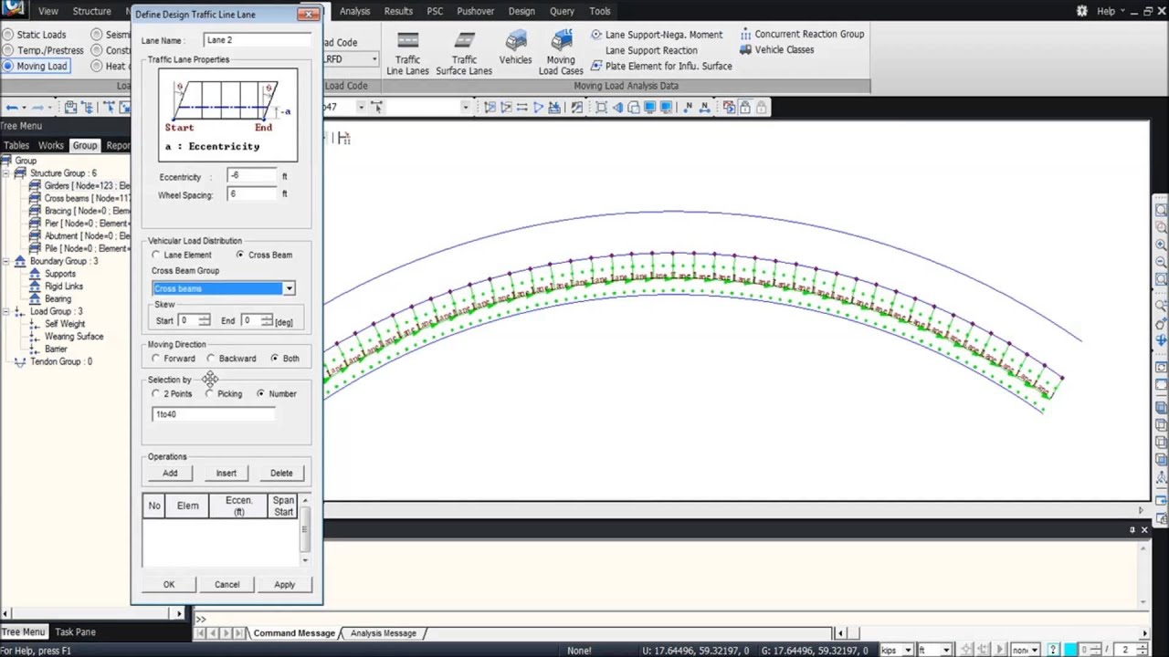 how to use time loads for construction stage in midas civil