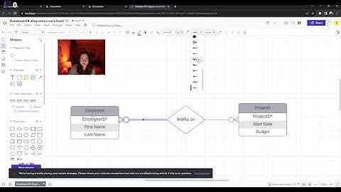 Creating a New ERD from a Template in Lucidchart