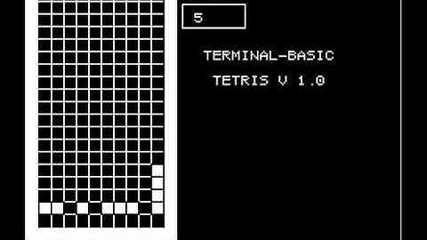 Terminal-BASIC tetris