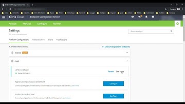 Citrix Endpoint Management: Configure an Apple Push Notification service (APNs) certificate