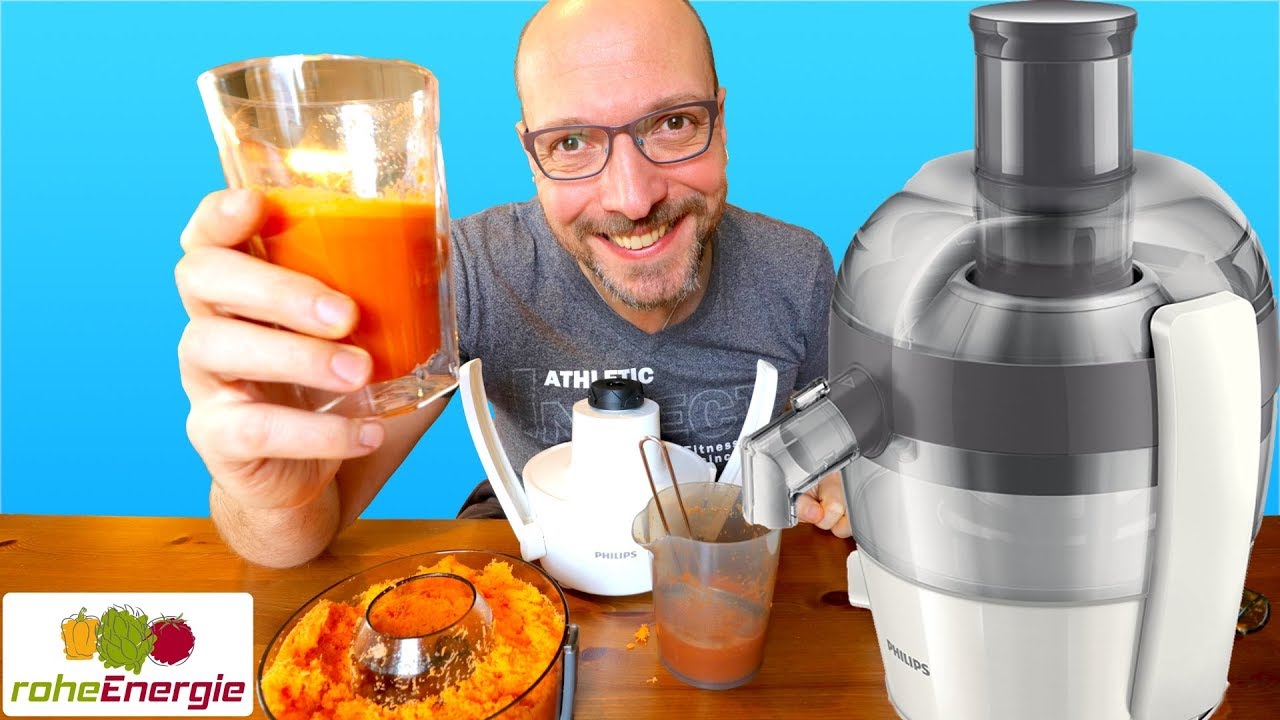 ENTSAFTER TEST Philips HR1832 Einsteiger Juicer YouTube