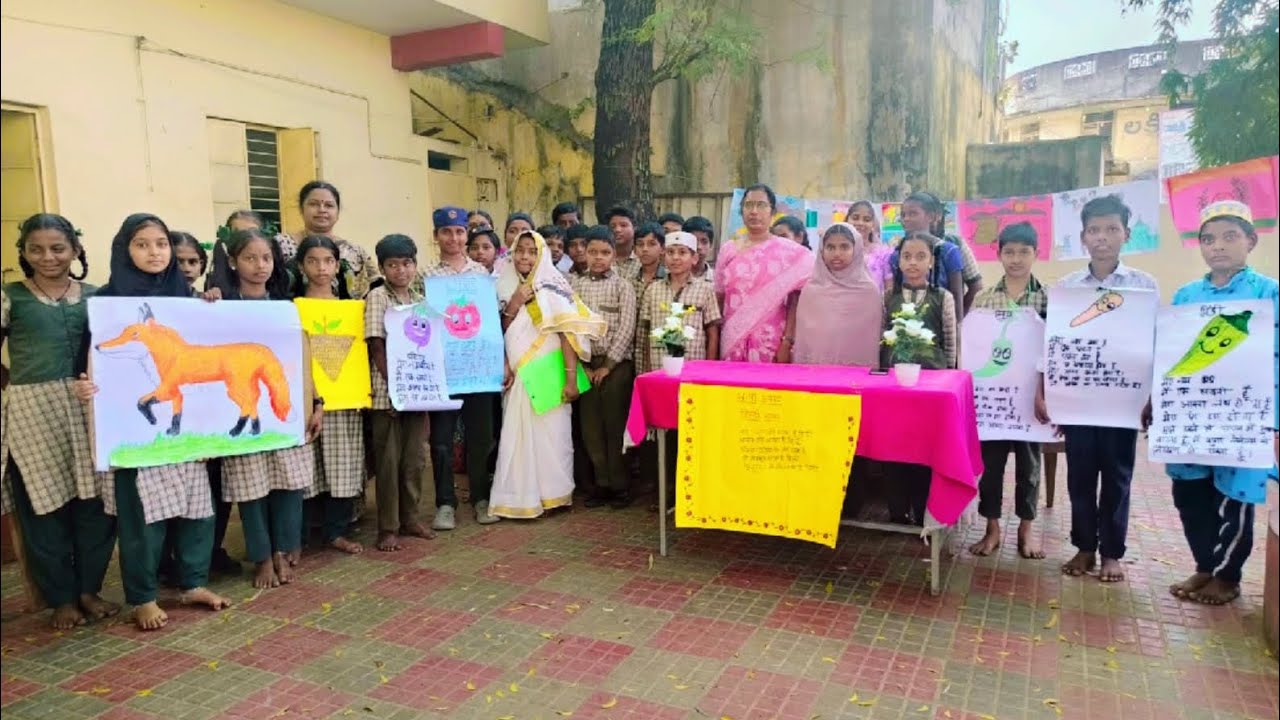 ##Hindi language day celebrations at MHS BABUAGRAHARAM 