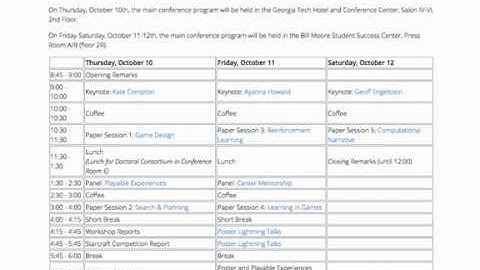 AIIDE Conference Live Stream - Day 1 (Part 1)
