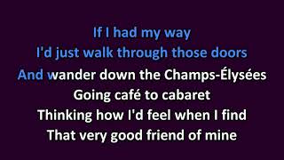 Joni Mitchell - Free Man in Paris KARAOKE