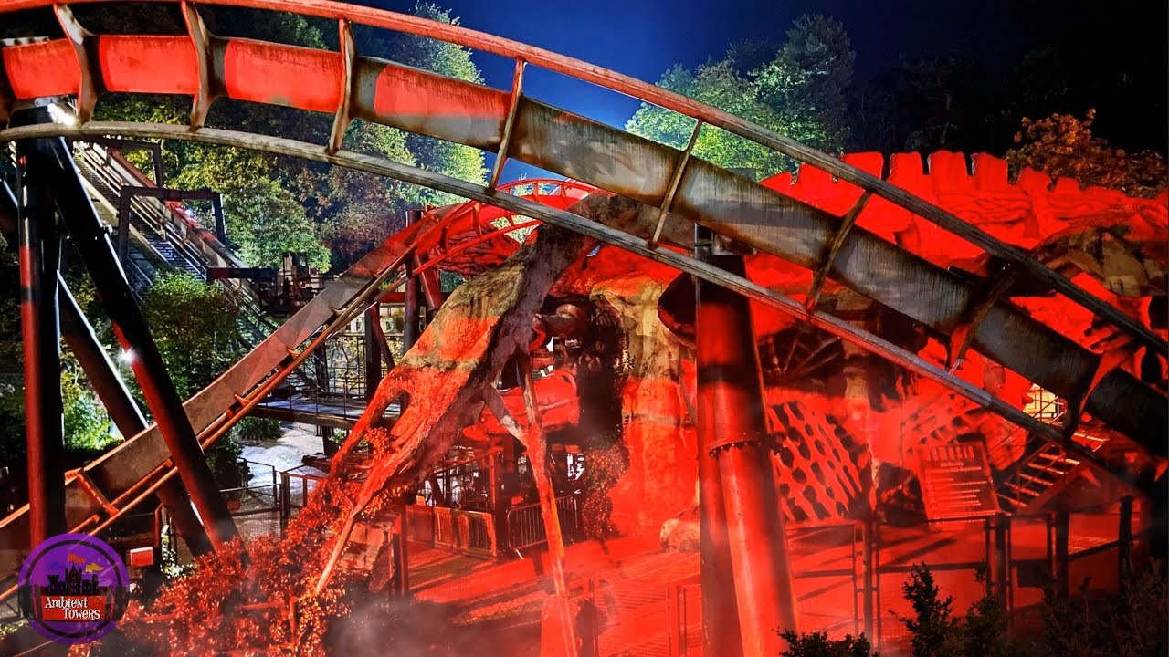 Alton Towers Nemesis │ Nemesis Night Time Music Ambience - 1 Hour