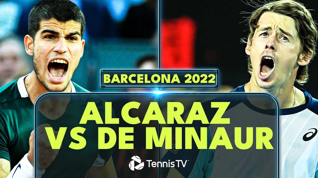 Carlos Alcaraz vs Alex De Minaur EPIC! Barcelona 2022 Extended Highlights 