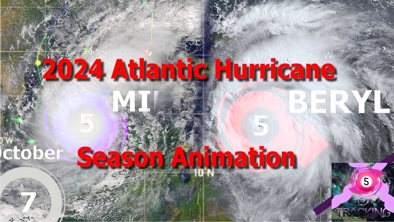 2024 Atlantic Hurricane Season Animation - YouTube