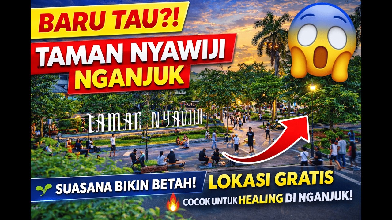 Taman Nyawiji Nganjuk Sekarang Jadi Seperti Ini… Warga Sampai Betah Berjam-jam!