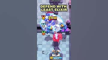 DEFEND THIS PUSH WITH LEAST ELIXIR😎😎