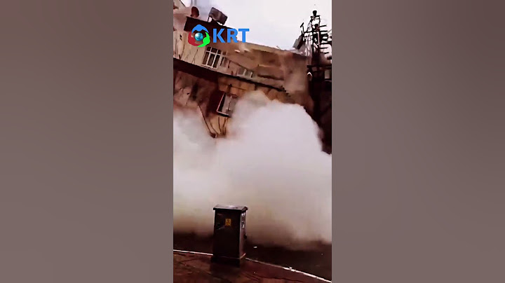 CANLI YAYINDA ÇÖKEN BİNA! ETRAFTAKİLER SON ANDA KURTULDU!  #shorts